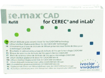 IPS e.max CAD Cer/inLab LT A3 A16L 5szt.
