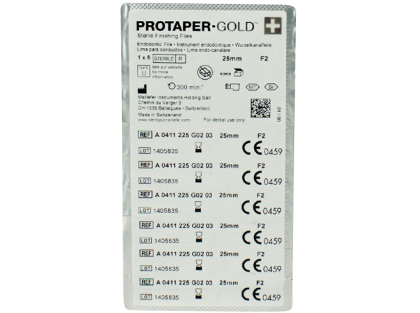 PROTAPER Gold F2 25mm 6szt.
