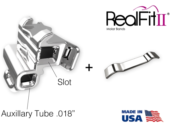RealFit™ II snap - SD, kombinacja podwójna (ząb 36), MBT* .018"