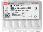 K-file 63/ 06 25mm sterylne 6szt.
