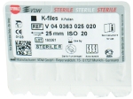 K-file 63/ 20 25mm sterylne 6szt.
